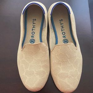Rothy’s safari Sahara gold loafers
